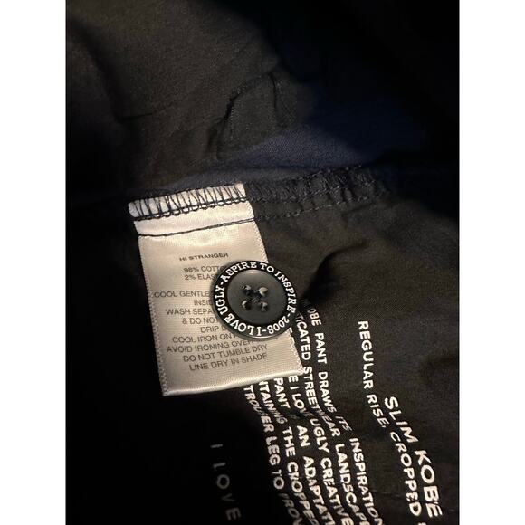 EUC Men’s I Love Ugly Slim Kobe Corduroy Pants – M Navy – Minimalist Streetwear - Picture 10 of 11